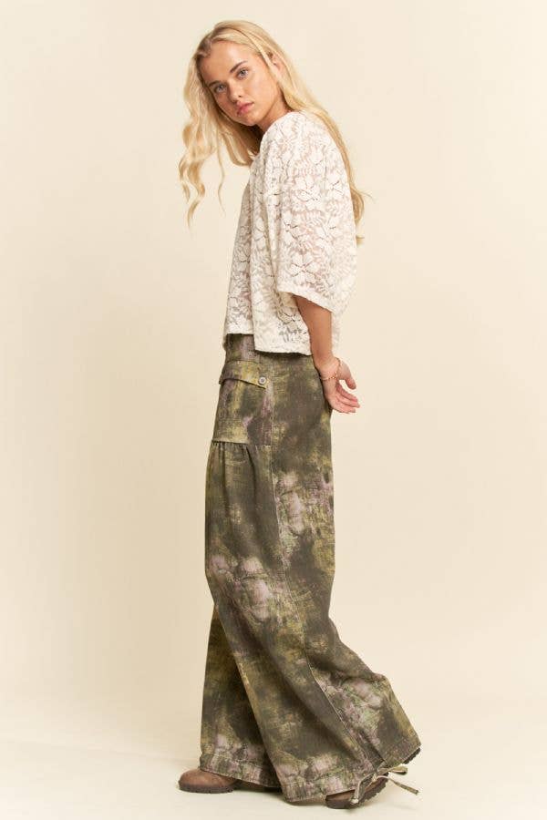 Bella Boxy Floral Lace Top ~ Cream