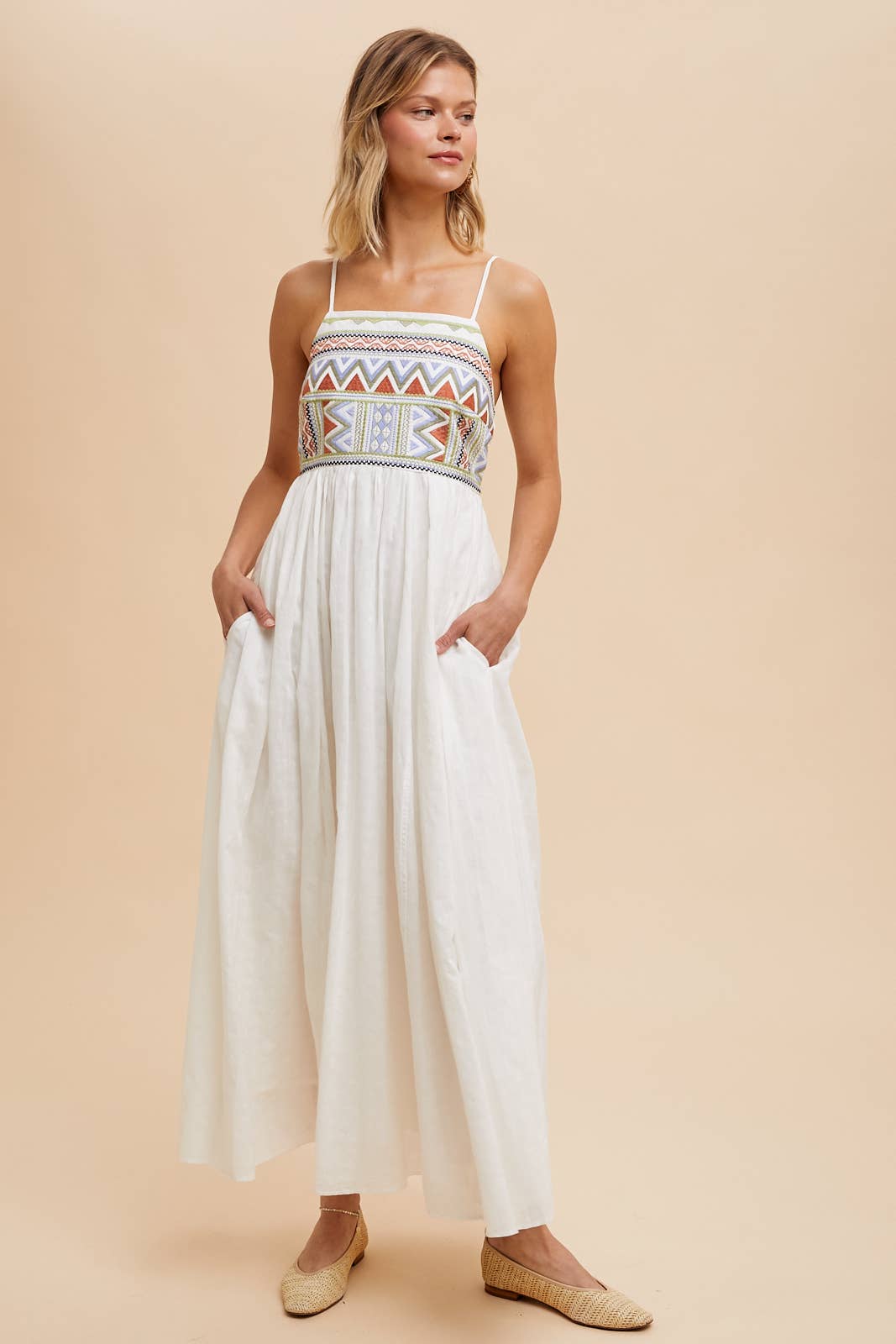 Emma Embroidered Cotton Maxi Dress ~ White Spoiled Rotten Boutique Emma Embroidered Cotton Maxi Dress ~ White Spoiled Rotten Boutique