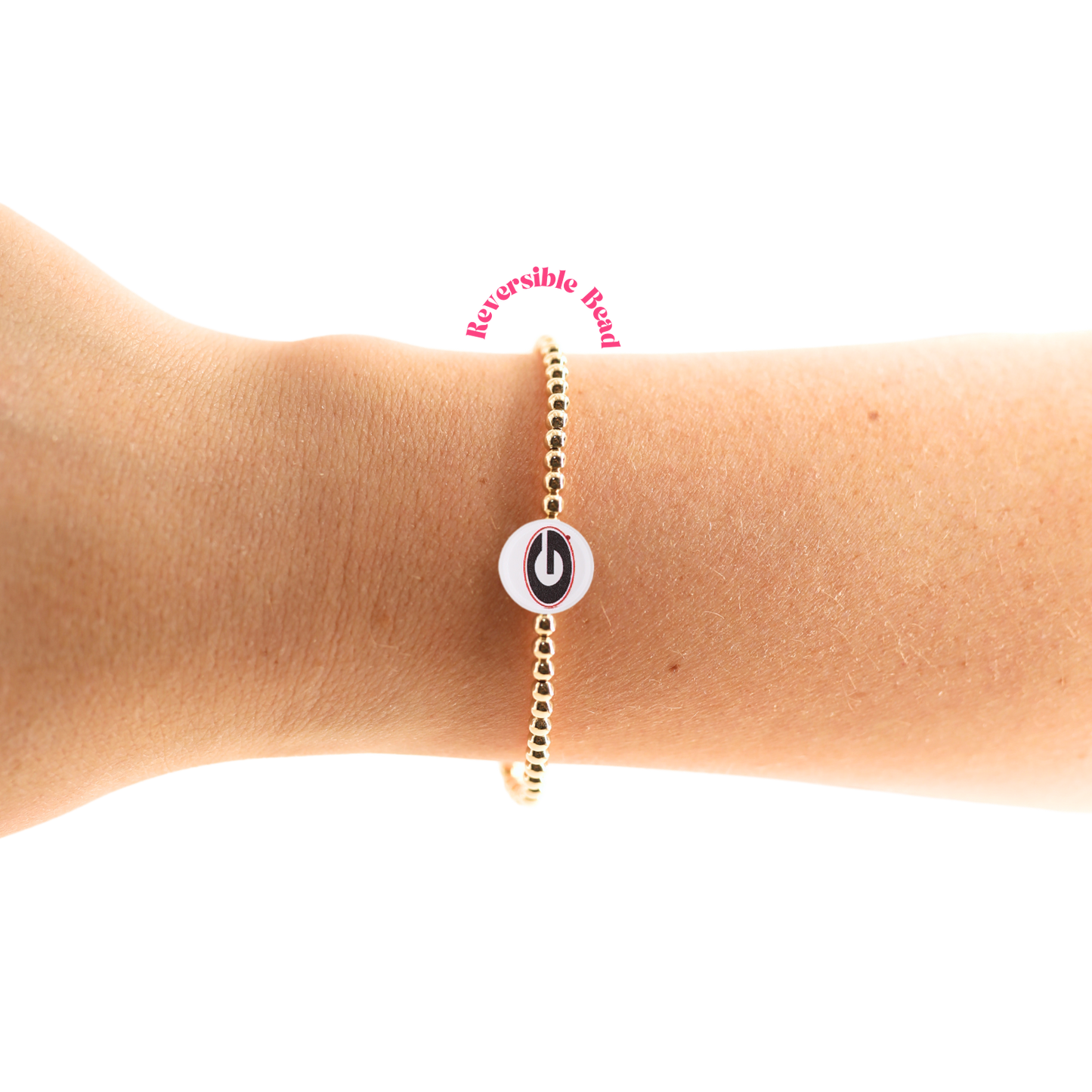 Georgia/Bulldogs Logo + Sprinkle Bracelet Stack