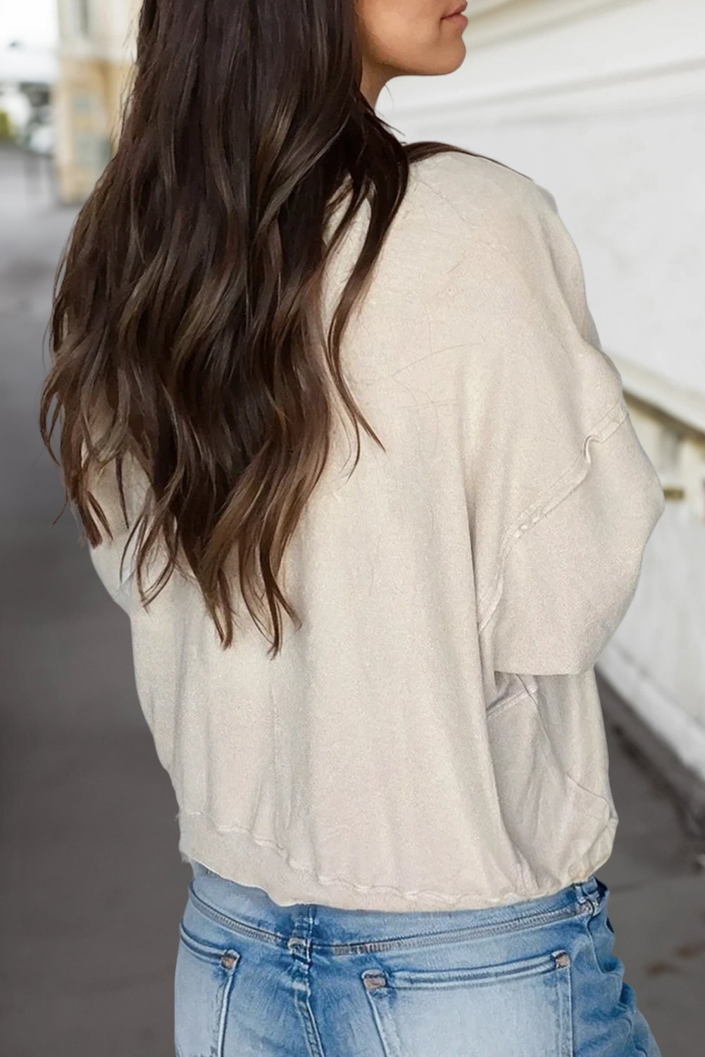 Fae Flower Patch Loose Fit Top ~ Cream