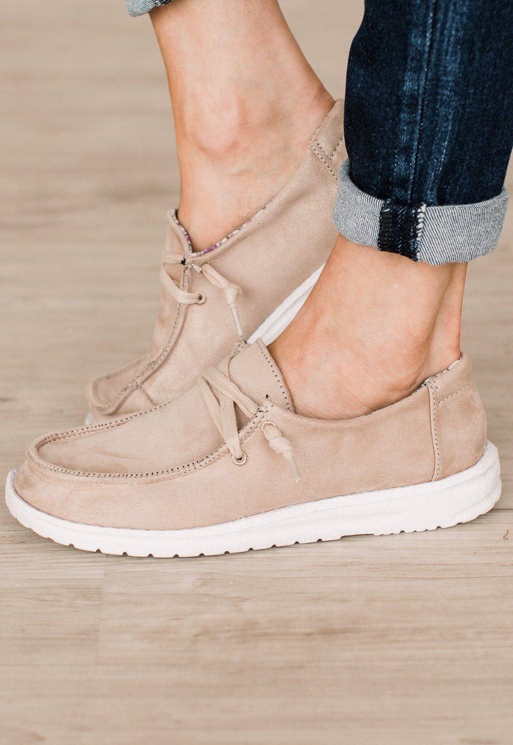 Gypsy Jazz Moonshine Slip On Shoe ~ Nude Shimmer