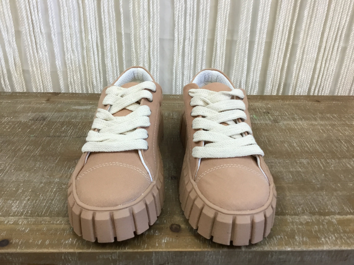Tori Wide Sole Sneakers ~ Sand