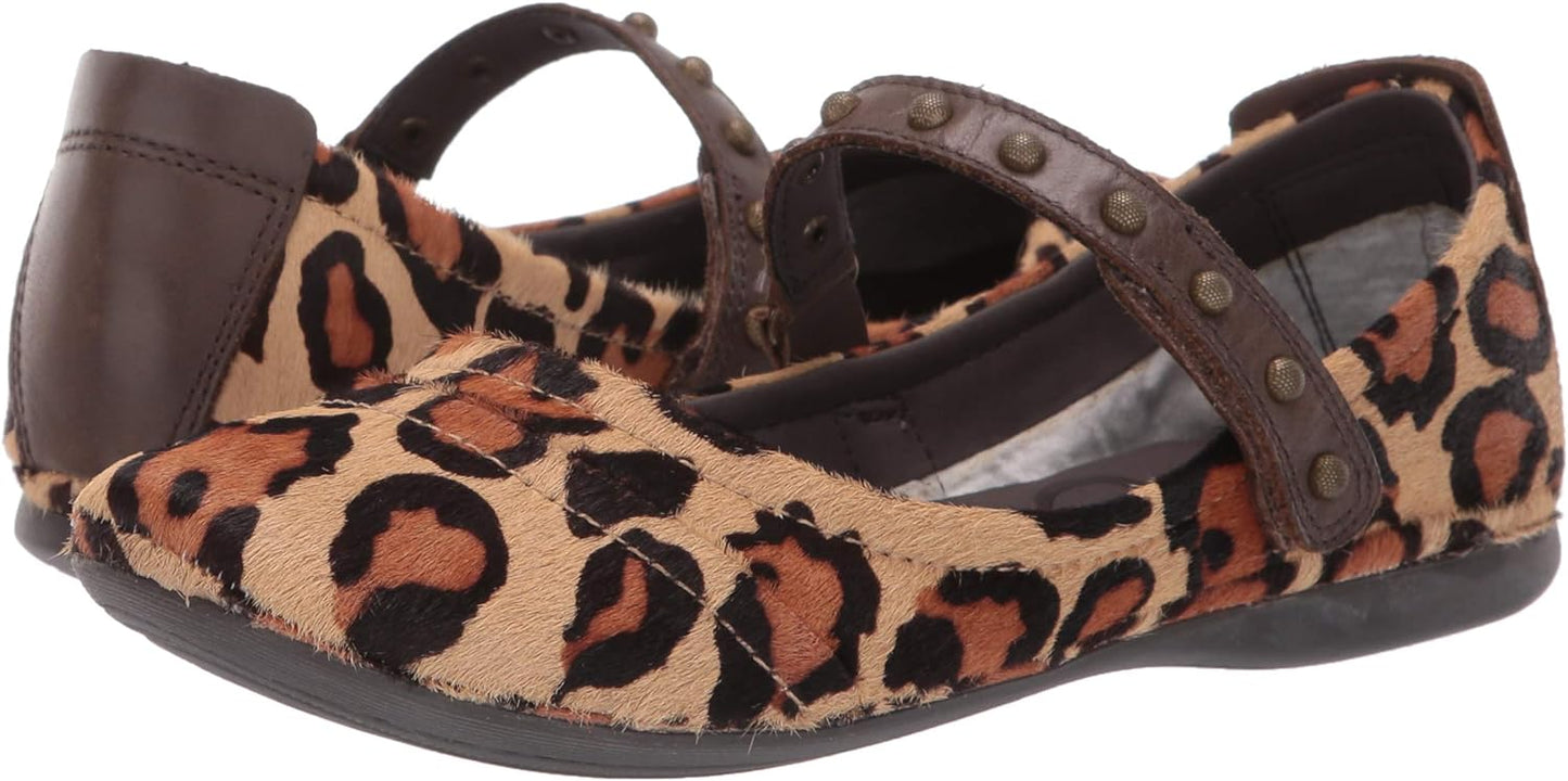 OTBT Grace Hair On Leather Ballet Flat ~ Leopard