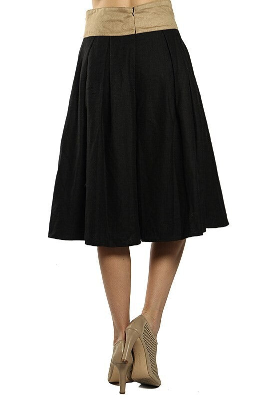 Valerie Bow Detail Culotte Shorts ~ Black