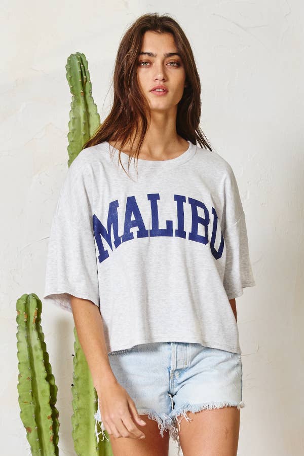 MALIBU Graphic Tee ~ White