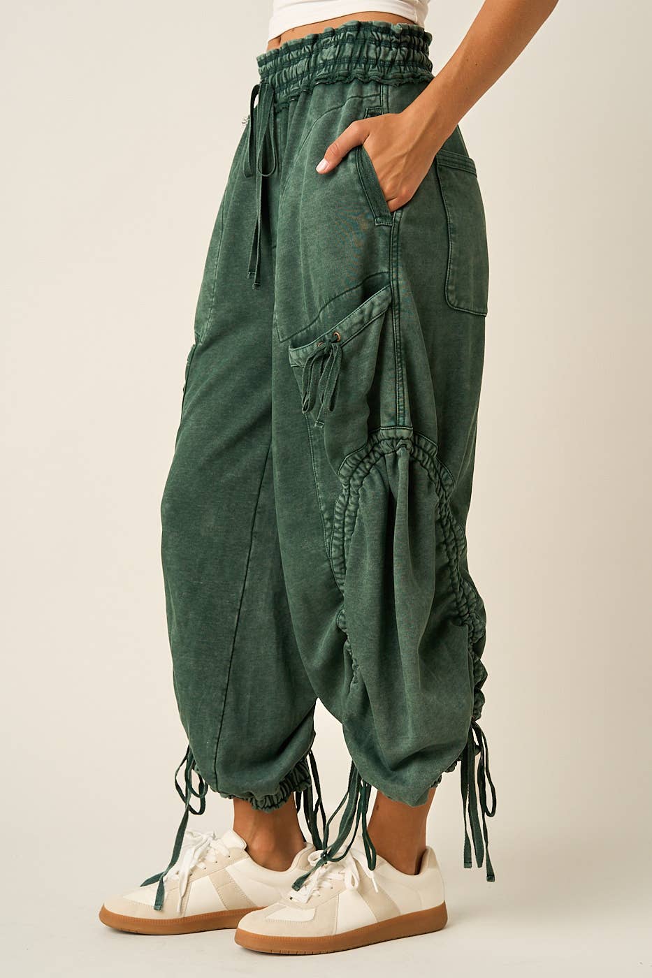 Willa Washed Drop Pocket Balloon Pants