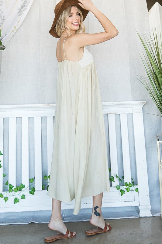 Magnolia Cami Maxi Dress ~ Beige