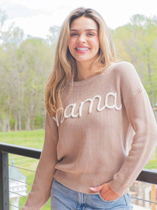 Simply Southern MAMA Sweater ~ Mocha