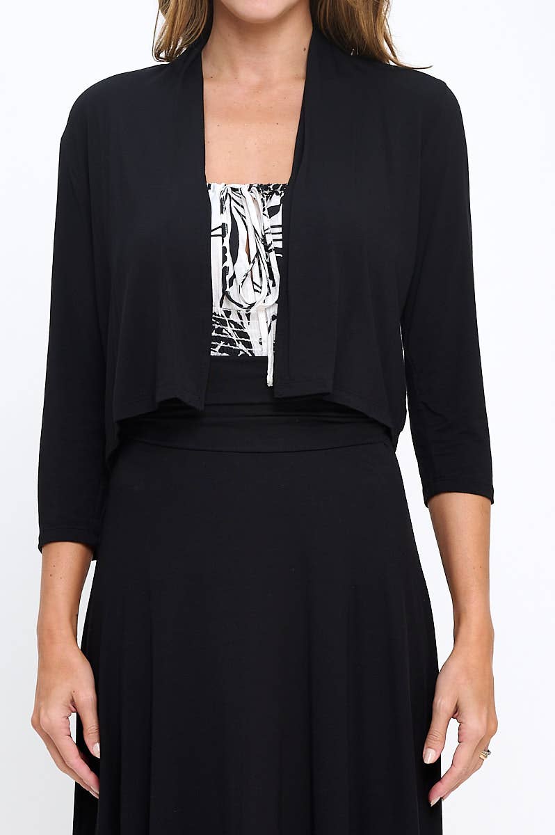 Macie Open Front Bolero Cardigan