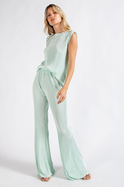 Peyton Pleated Pants ~ Mint