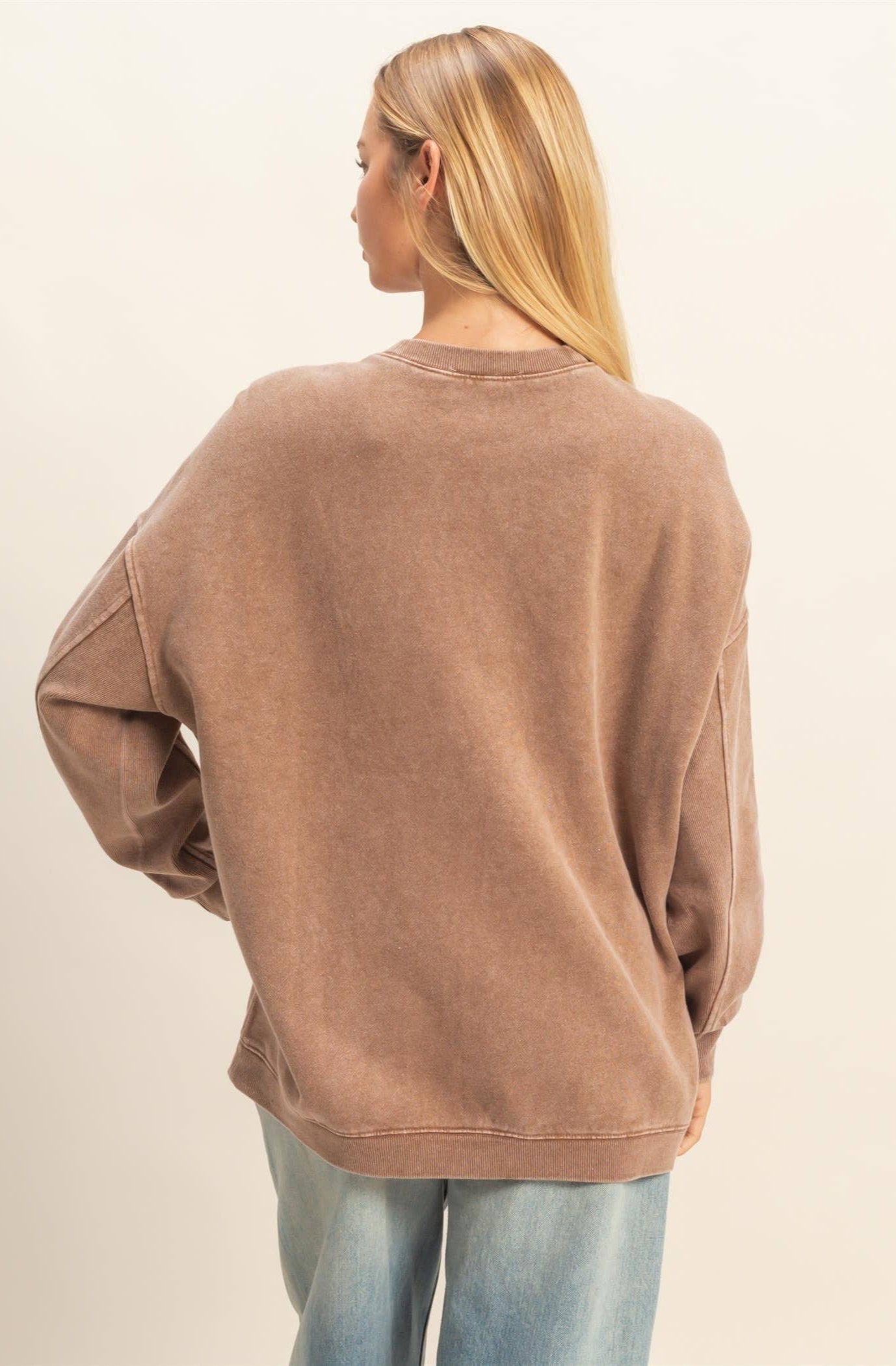Ashlyn Oversized Crew Neck Pullover