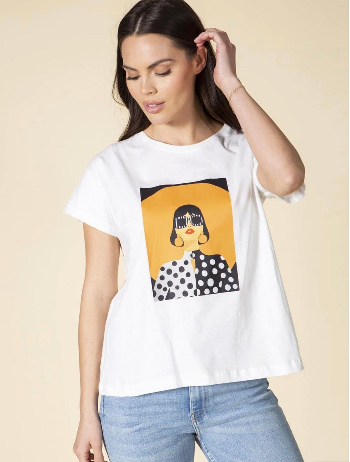 Hip Chic Graphic Tee ~ White