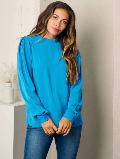 Madison Long Sleeve Top ~ Blue