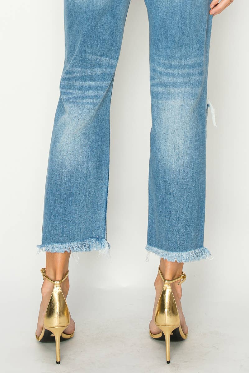 Marissa *HYBRID STYLE* High Rise Ankle Straight Jeans