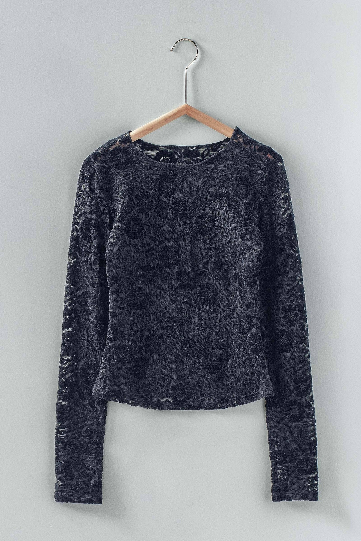 Sheer Floral Lace Layering Top