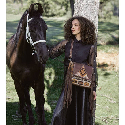 Atlas Leather & Canvas Crossbody Bag