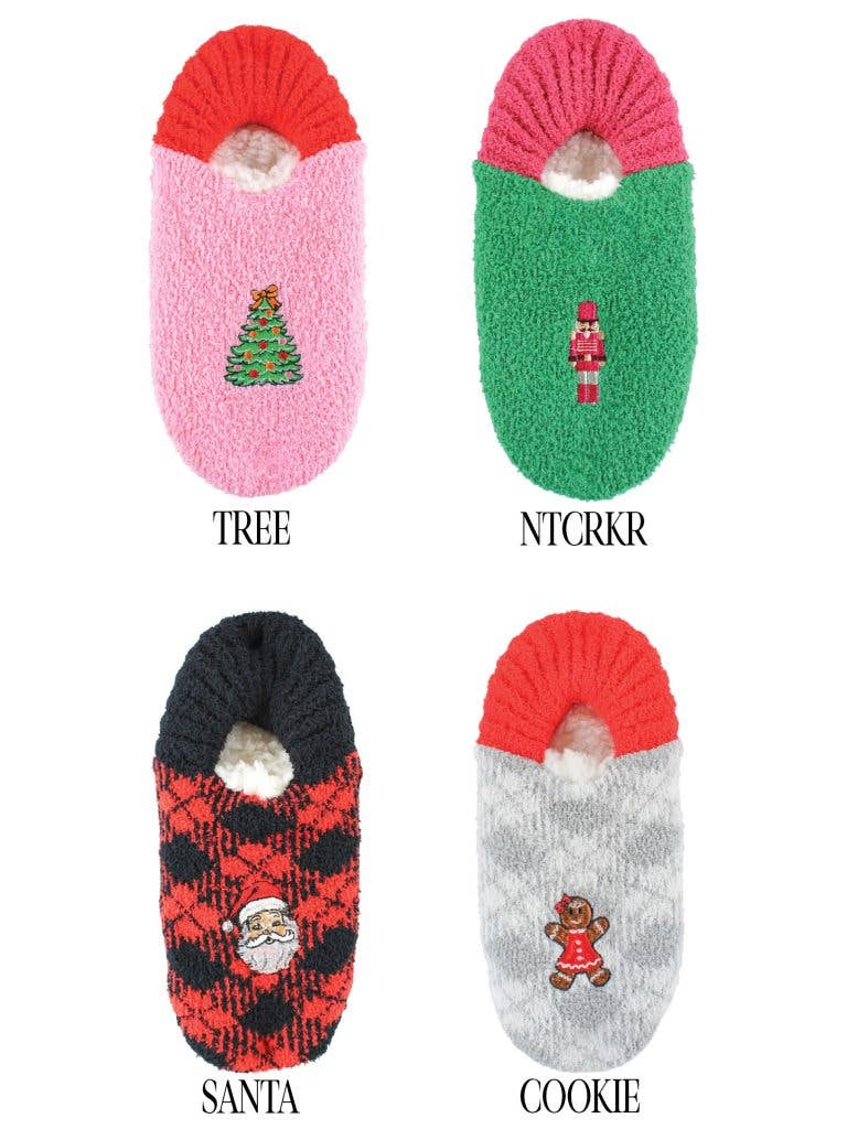 Simply Southern Slipper Sock ~ Christmas