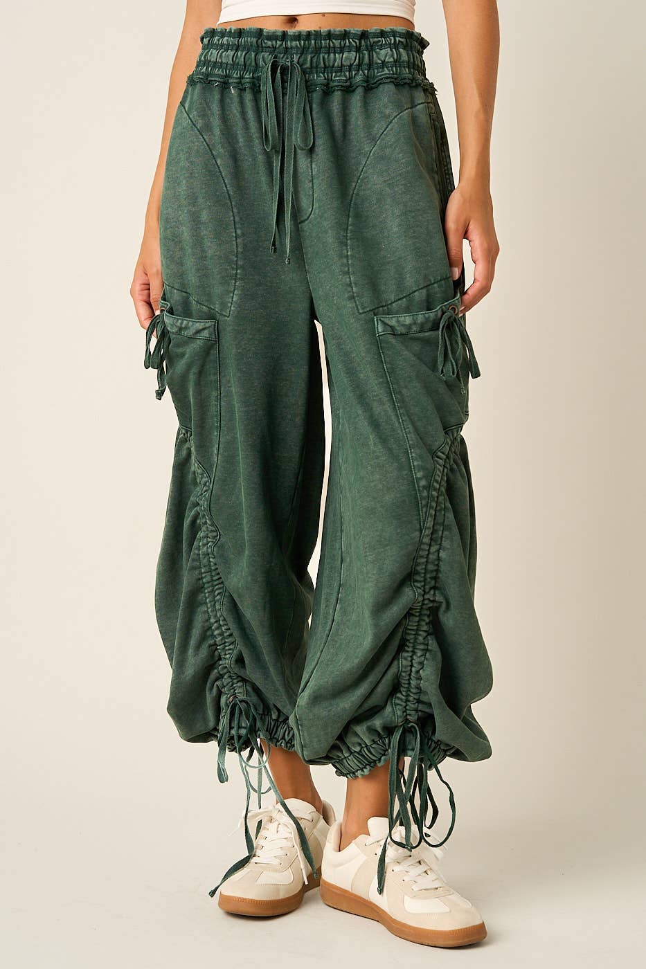 Willa Washed Drop Pocket Balloon Pants
