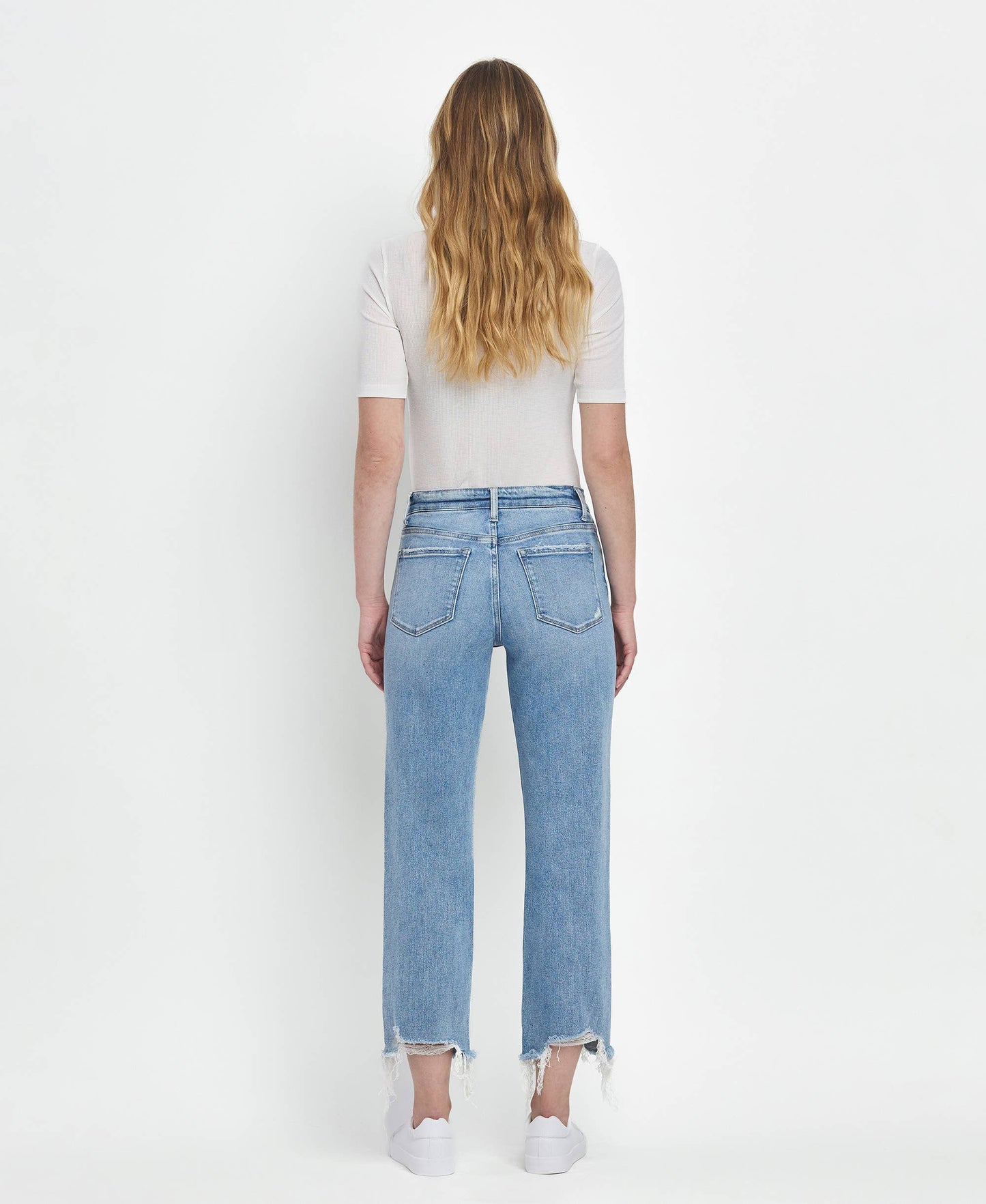 Victoria High Rise Straight Jeans ~ Light Denim Fondly