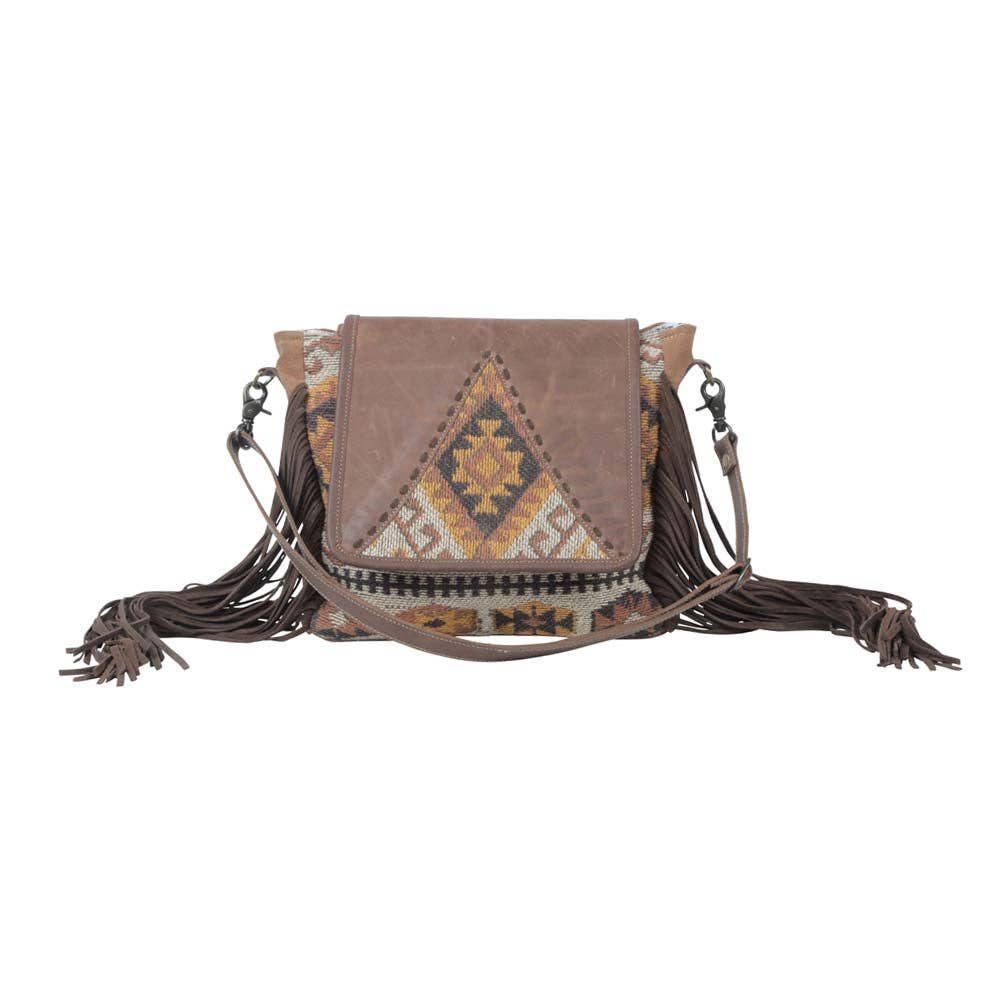 Atlas Leather & Canvas Crossbody Bag