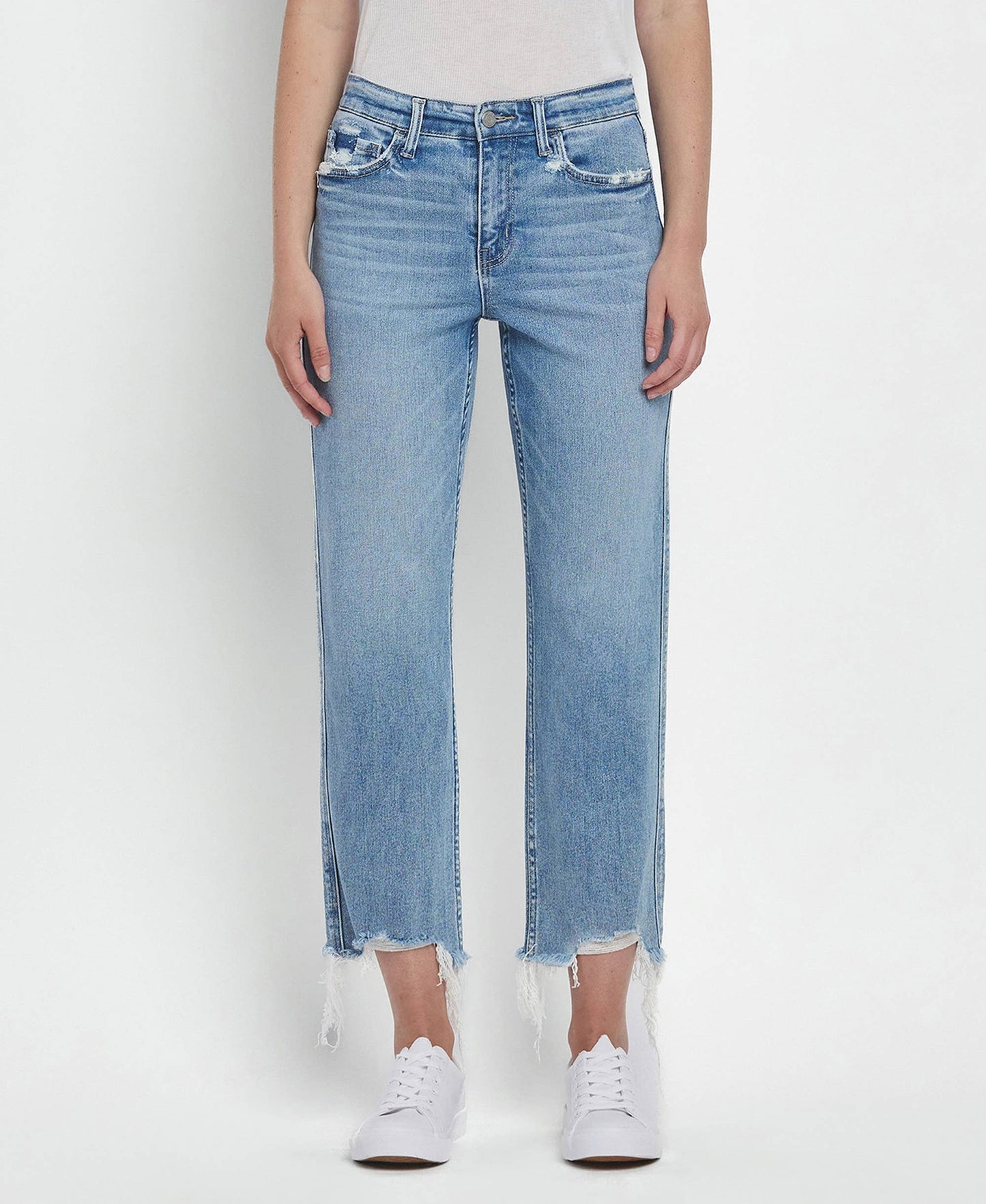 Victoria High Rise Straight Jeans ~ Light Denim Fondly
