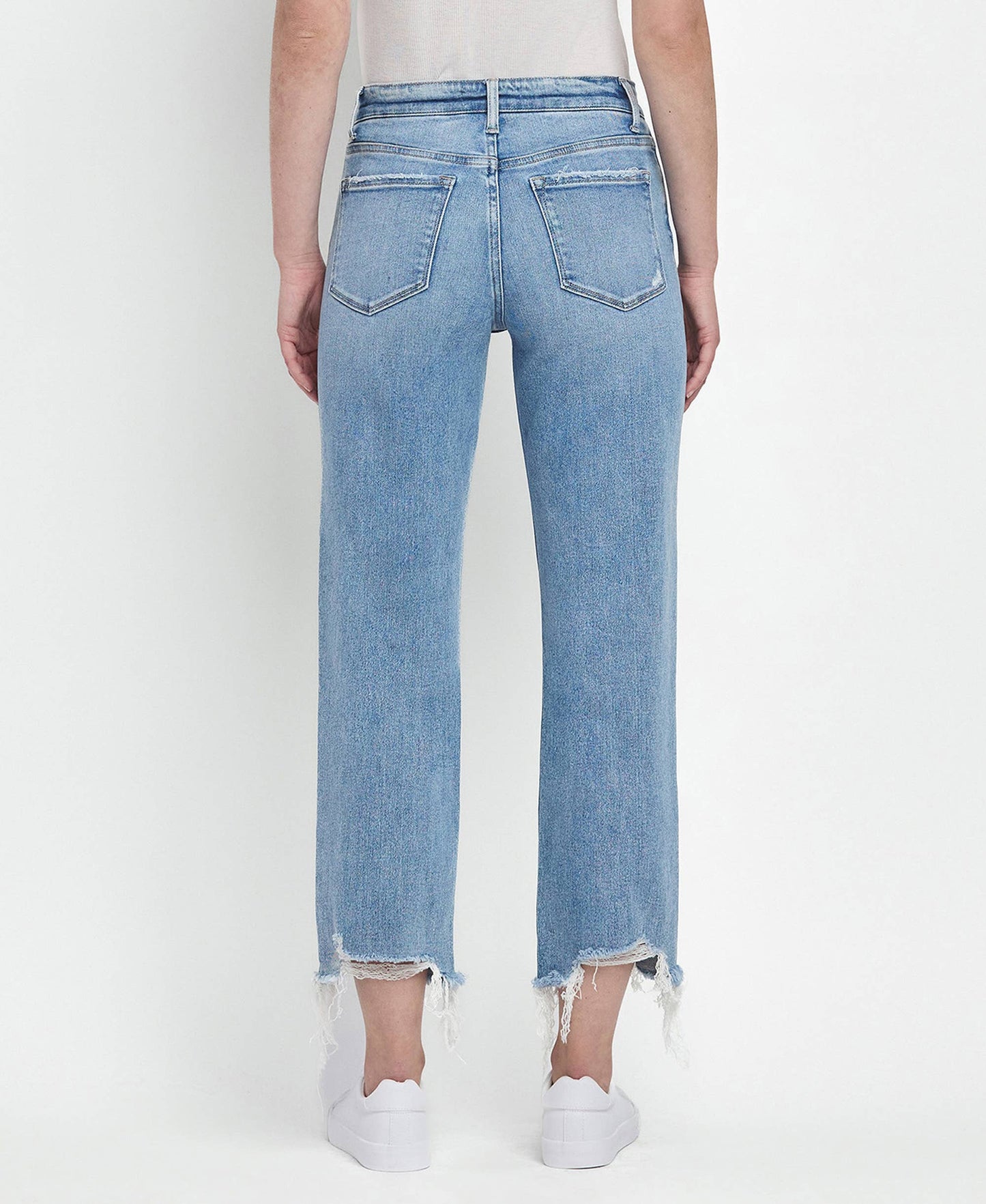 Victoria High Rise Straight Jeans ~ Light Denim Fondly