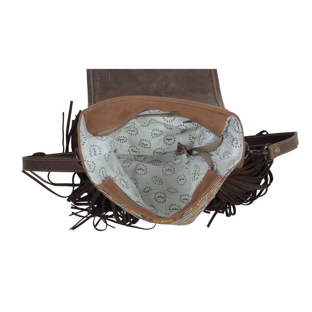 Atlas Leather & Canvas Crossbody Bag