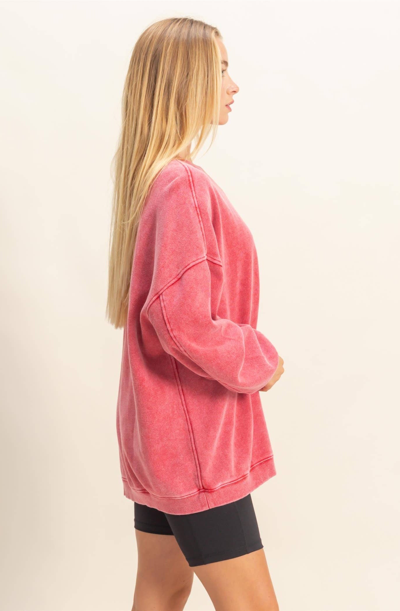 Ashlyn Oversized Crew Neck Pullover