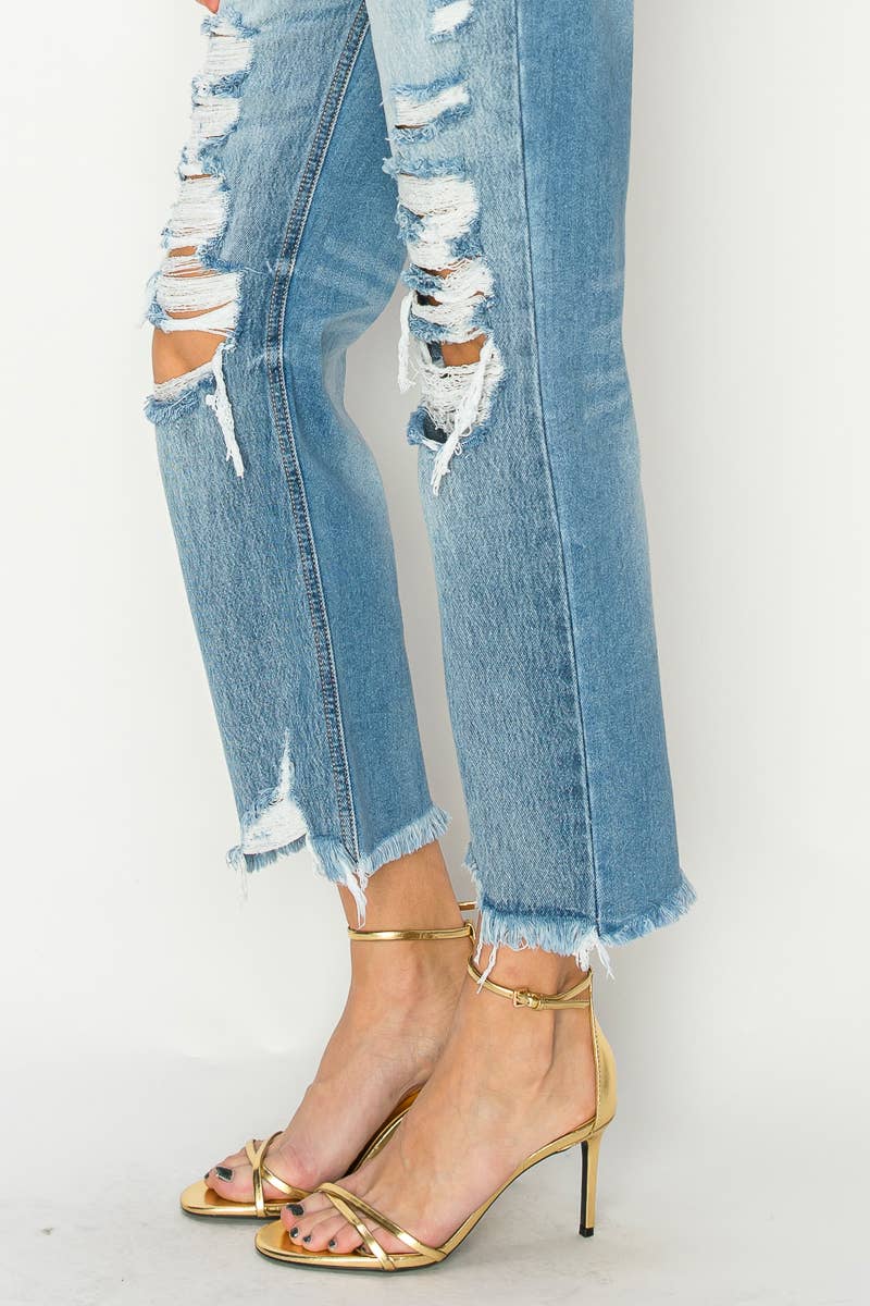 Marissa *HYBRID STYLE* High Rise Ankle Straight Jeans