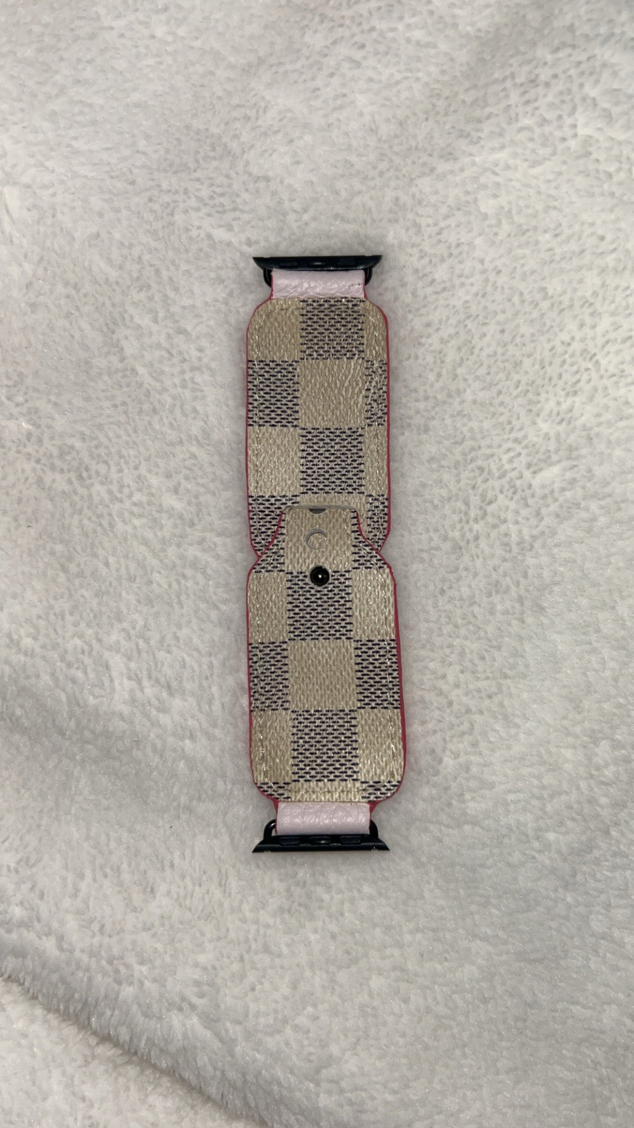 Upcycled LV Apple Watch Bands