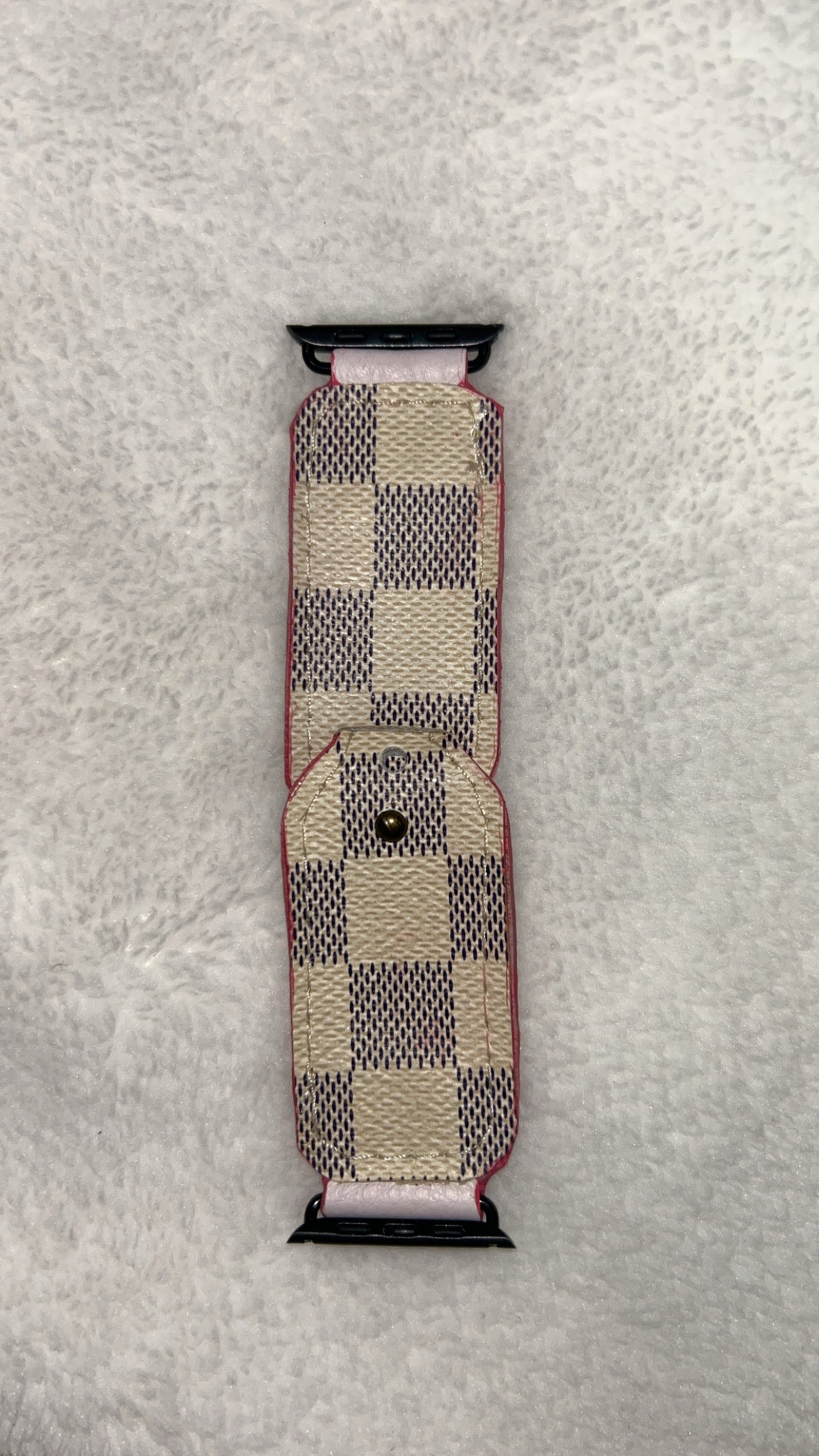 Upcycled LV Apple Watch Bands
