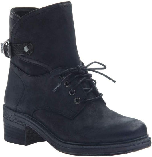 OTBT Gallivant Leather Combat Boots ~ Black