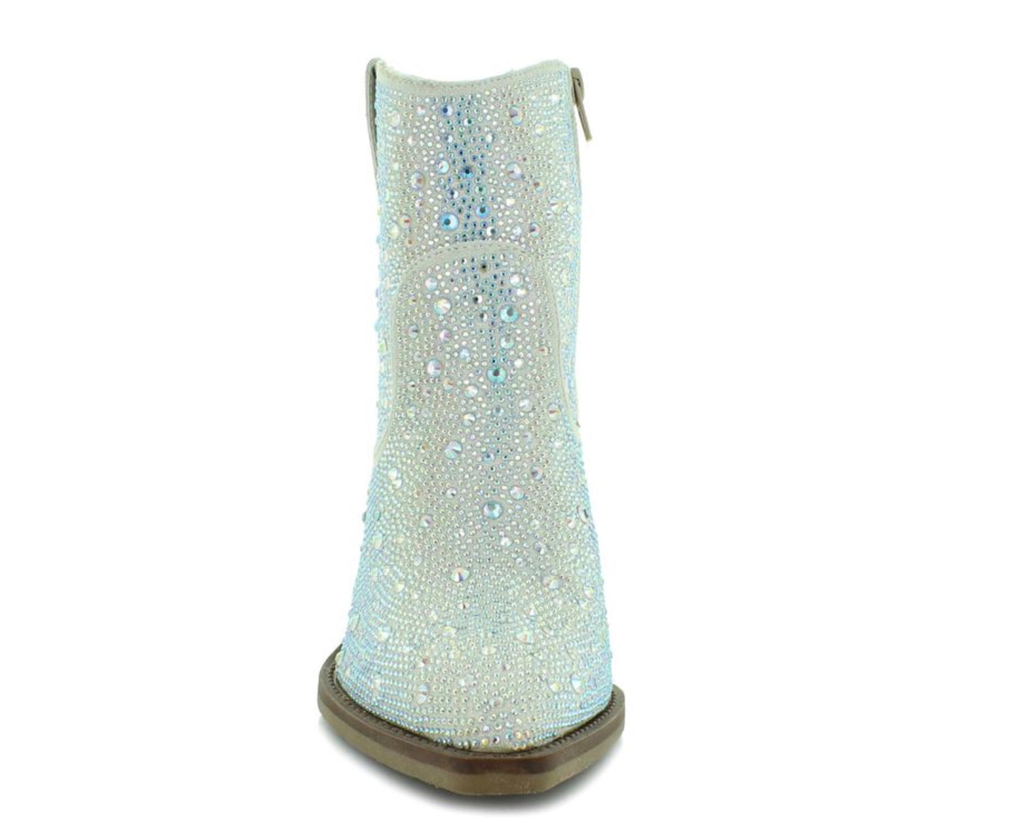 Kady Rhinestone Studded Boot ~ Silver