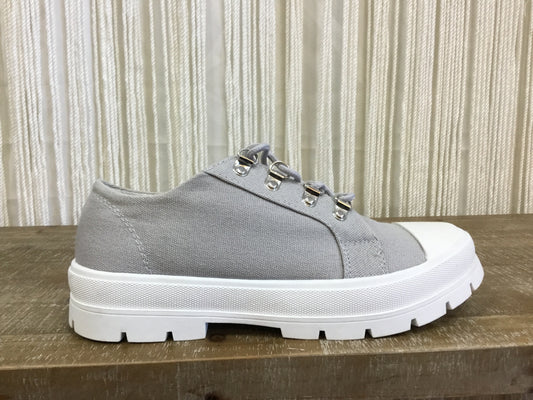 Beryl Lug Sole Sneakers ~ Light Grey