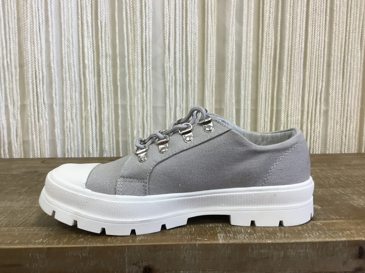 Beryl Lug Sole Sneakers ~ Light Grey