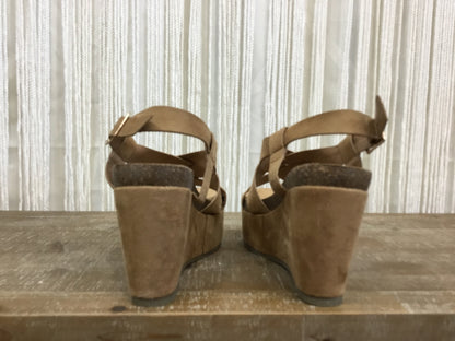 Gracie Strappy Wedge ~ Camel