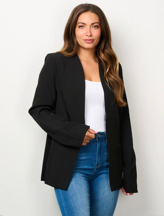 Scarlette Pocket Blazer ~ Black