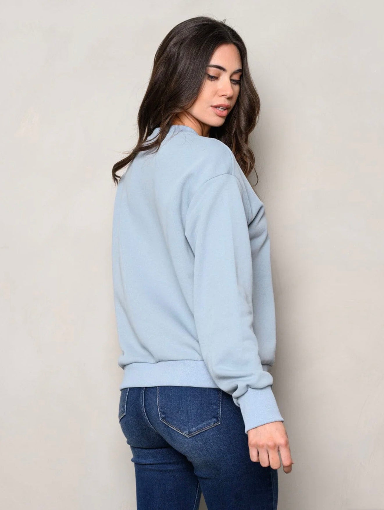 HELLO SUNSHINE Graphic Pullover ~ Light Blue