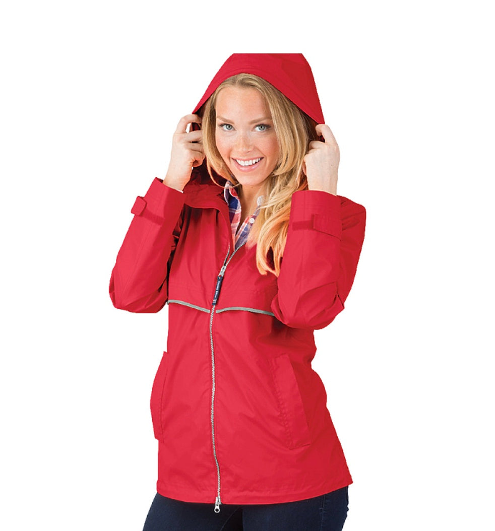 Charles River New Englander Rain Jacket ~ Red