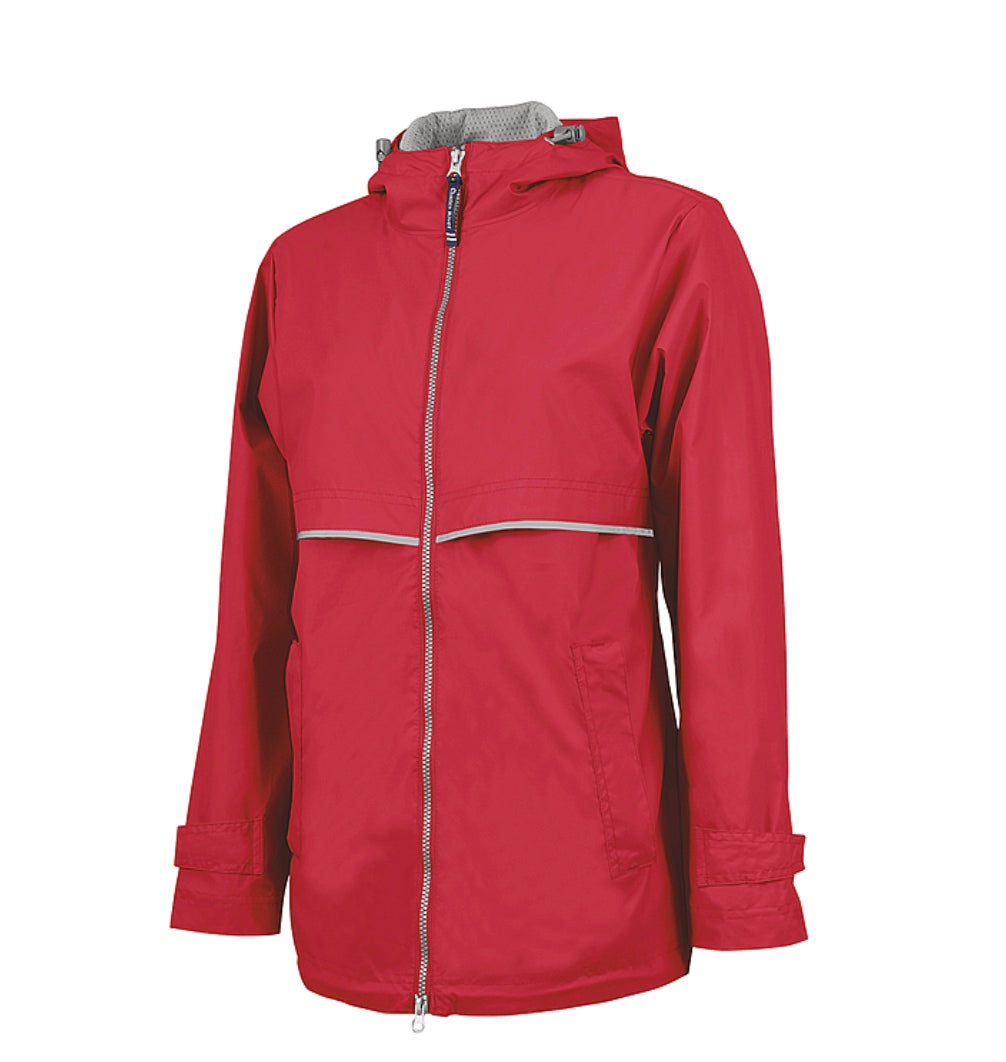 Charles River New Englander Rain Jacket ~ Red