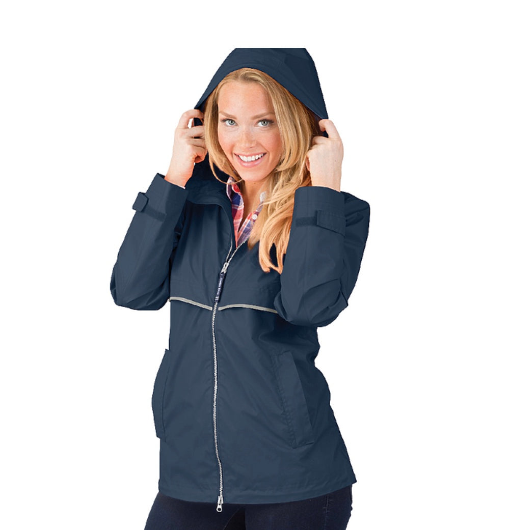 Charles River New Englander Rain Jacket ~ Navy