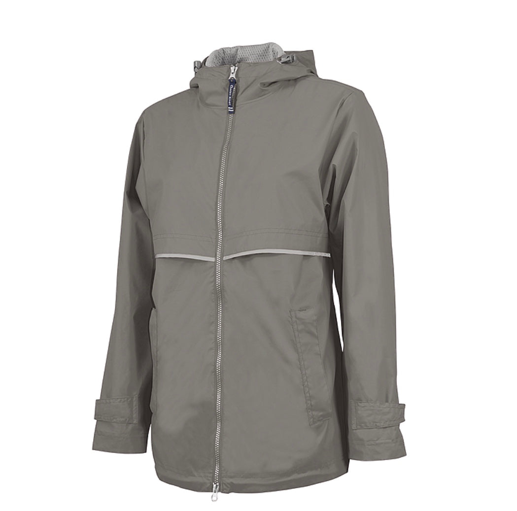 Charles River New Englander Rain Jacket ~ Grey