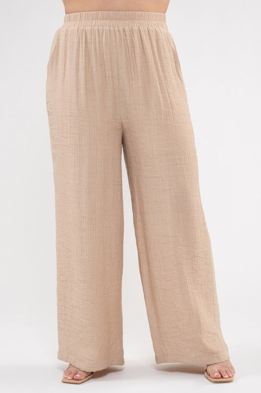 Harper Lightweight High Rise Pants ~ Khaki