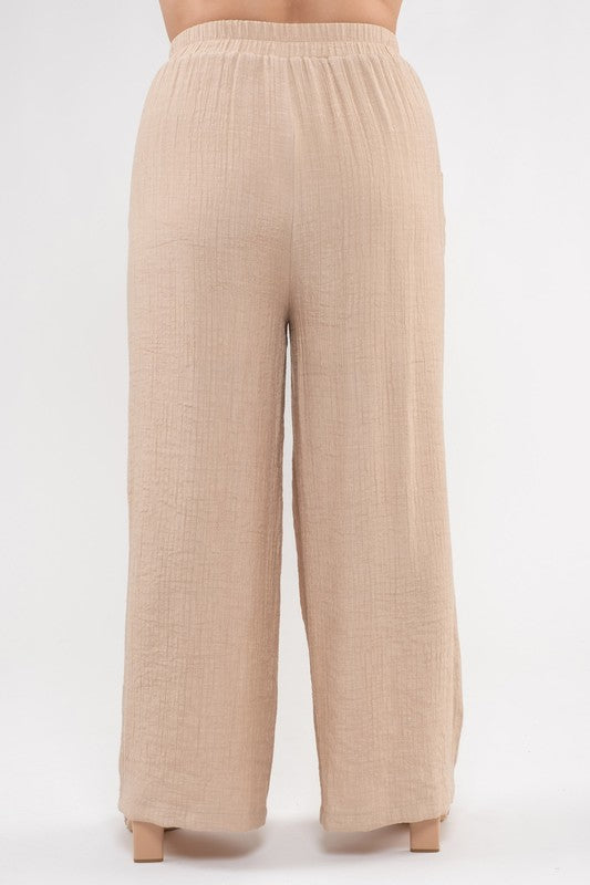 Harper Lightweight High Rise Pants ~ Khaki