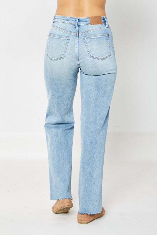 Rigid Magic 90’s Destroy Straight Leg Jeans ~  Denim