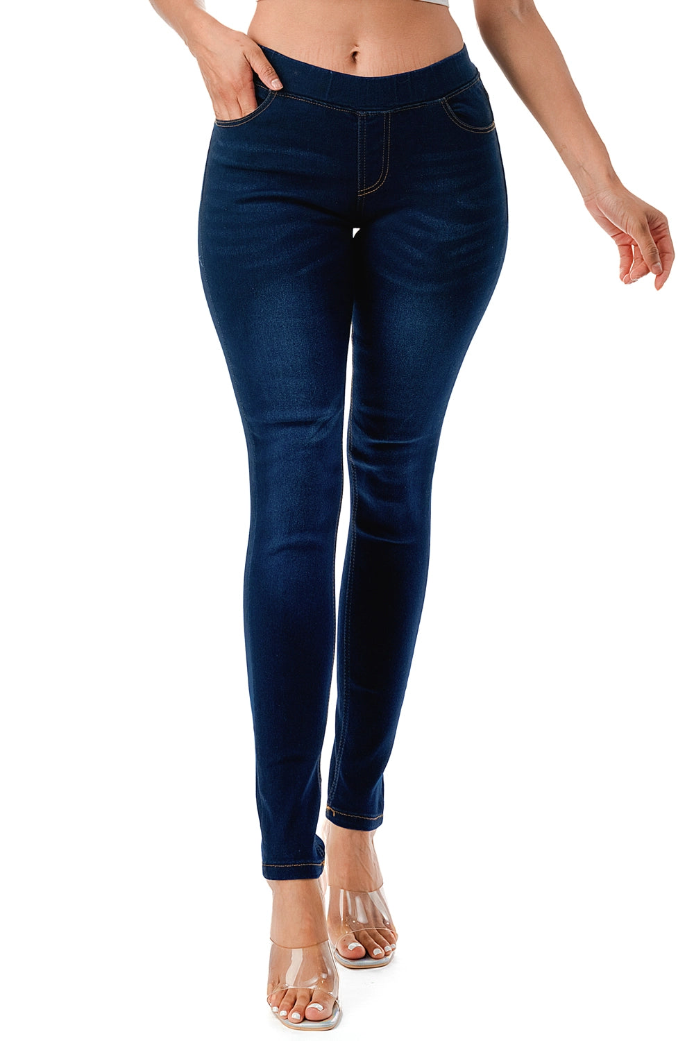 Hattie Pull On Skinny Jegging ~ Dark Denim