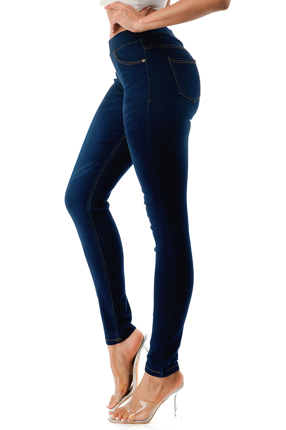 Hattie Pull On Skinny Jegging ~ Dark Denim