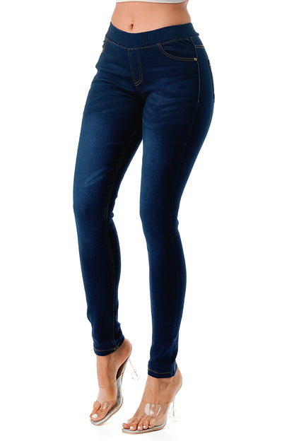 Hattie Pull On Skinny Jegging ~ Dark Denim