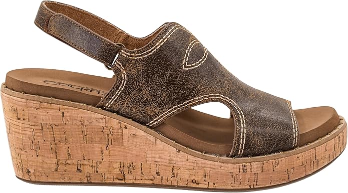 Corky's "Darlin" Western Stitching Wedge ~ Cognac