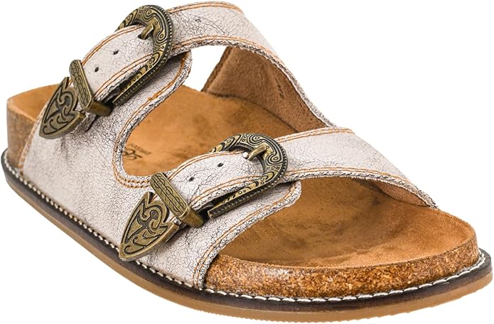 Corky's "Atta Girl" Sandal ~ Cream Crackle